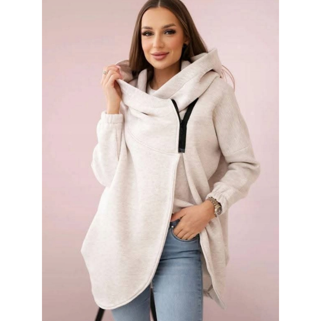 😍 (S-4XL) 🌼 Sudadera con capucha gruesa de gran tamaño para mujer-ES