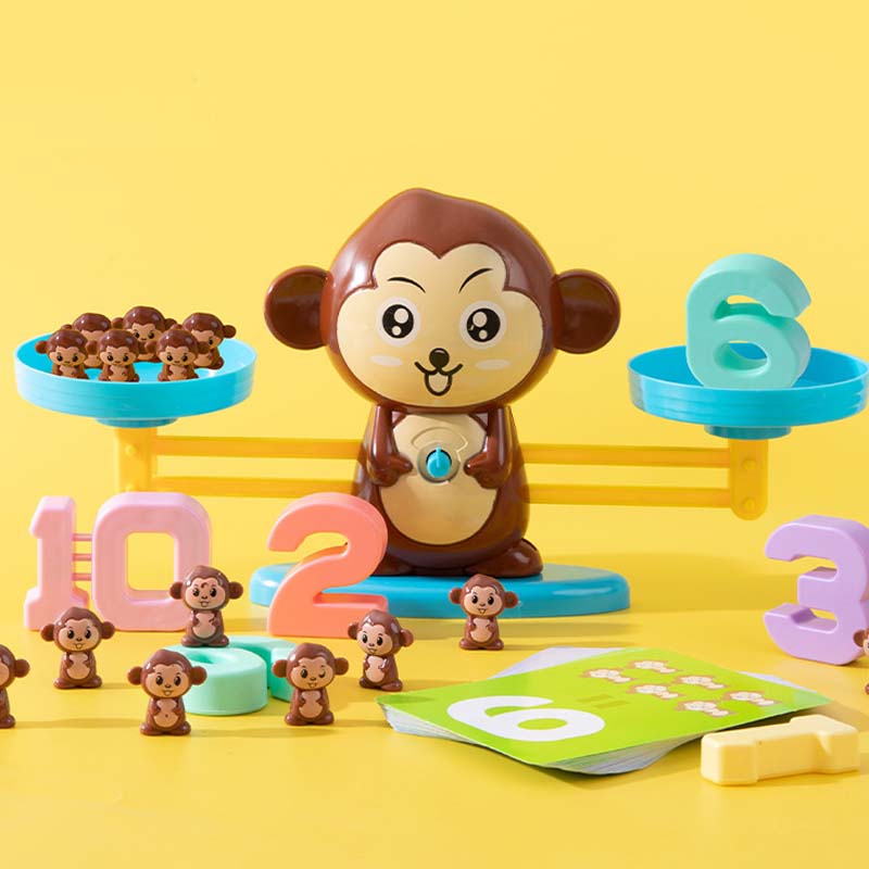 🐸Juego de juguetes para niños con animales de dibujos animados y escamas-ES