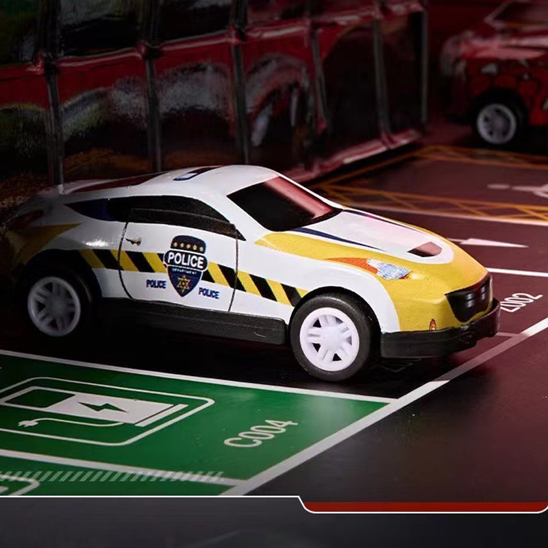 🎅 48 % NUOLAIDA Kalėdų išpardavimui 🎁 48 mini automobiliai su įmontuotu garažu-LT