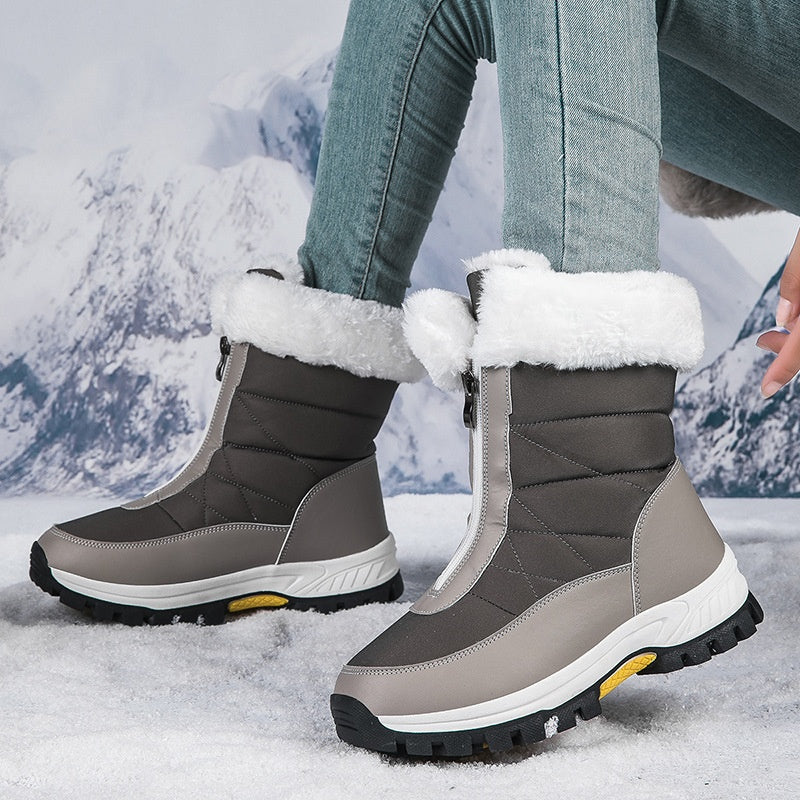 【EU36-42】❄️Žieminiai moteriški PU batai su medvilniniu ir flisiniu pamušalu-LT