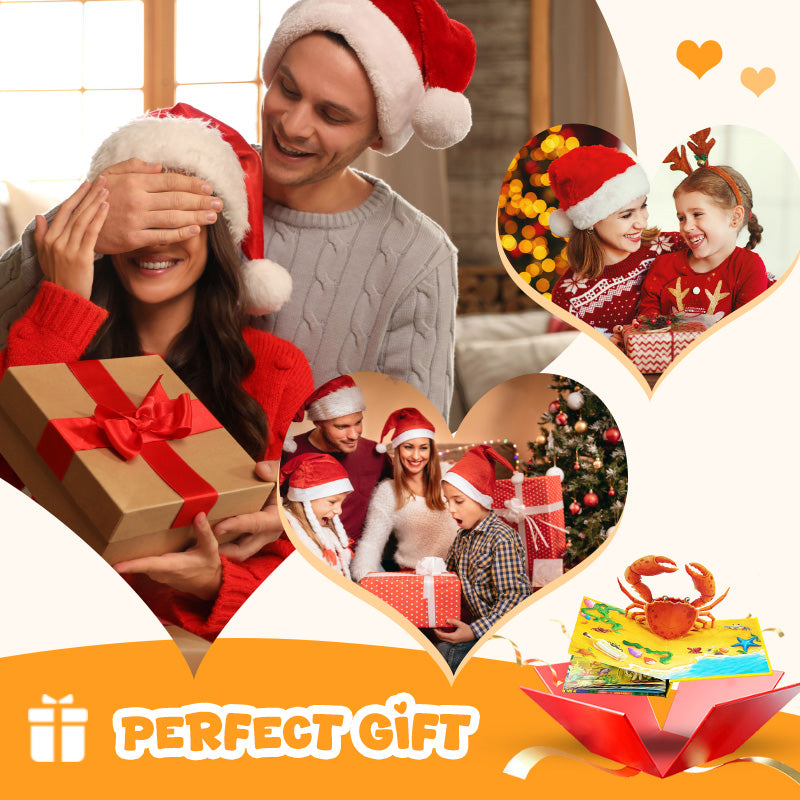 ✨【Vaikiška knyga su 3D gyvūnais – interaktyvi mokymosi priemonė patiems mažiausiems】✨-LT