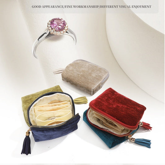 🔥✨Mini neceser de viaje para joyas y cosméticos con cremallera-ES