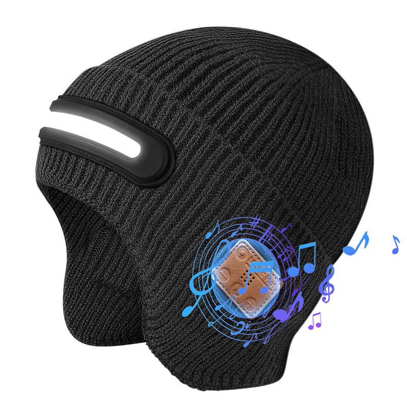 Επαναφορτιζόμενο σκούφο LED με Bluetooth-GR