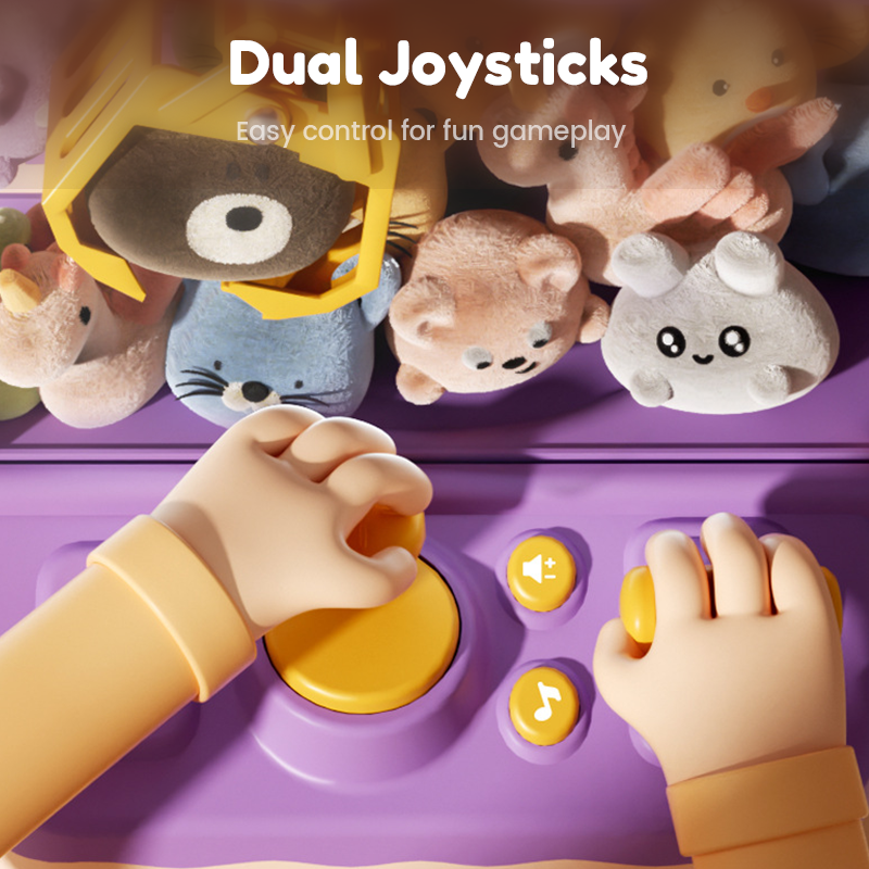 🎮 Vaikiškas mielas gyvūnų pagaliukų aparatas su lėlėmis ir kapsulėmis | Pramoga visai šeimai! 🐻✨-LT