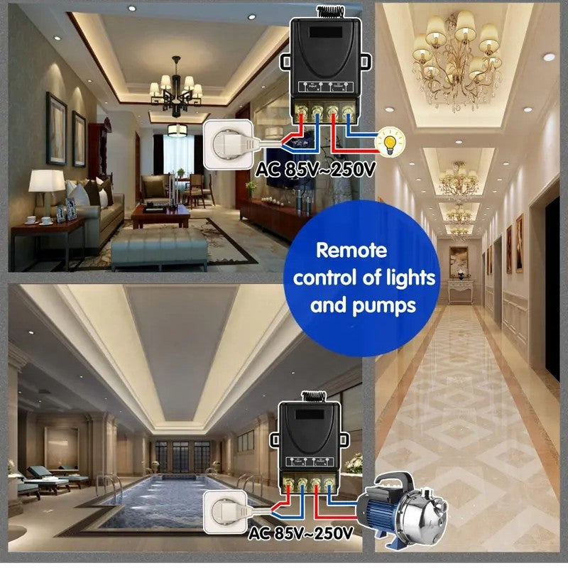 Ασύρματος διακόπτης και δέκτης τηλεχειρισμού, δεν απαιτείται καλωδίωση-GR