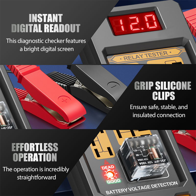 Automobilio relės įtampos testeris su LED indikatoriumi-LT