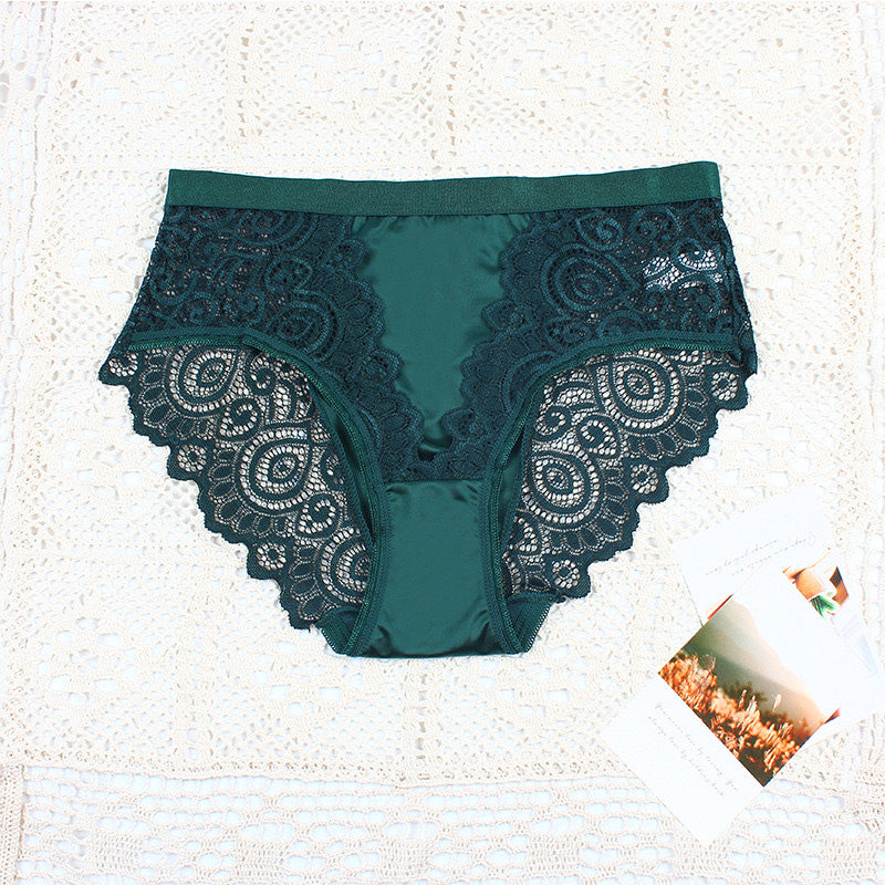 Patogios ir vientisos kelnaitės su elegantiškais nėriniais-LT