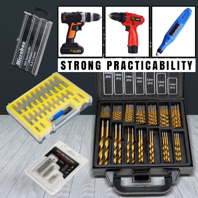 Titano dengtų grąžtų rinkinys (20/25/150/99 vnt.)-LT