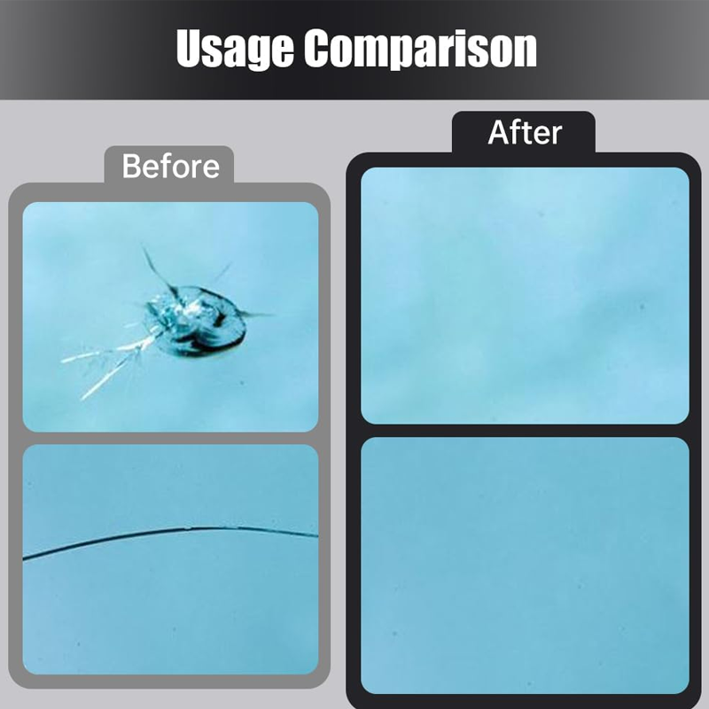 🔥2+1 brezplačno 🔥🚗Komplet za popravilo razpokanega vetrobranskega stekla⚡-SI