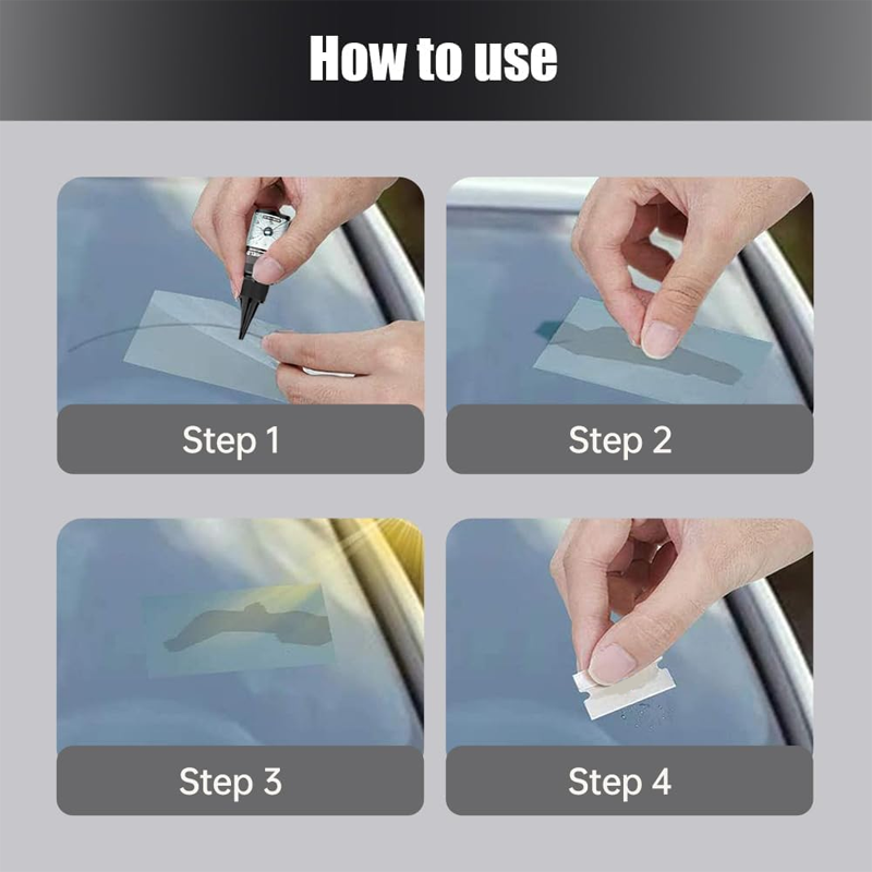 🔥2+1 brezplačno 🔥🚗Komplet za popravilo razpokanega vetrobranskega stekla⚡-SI