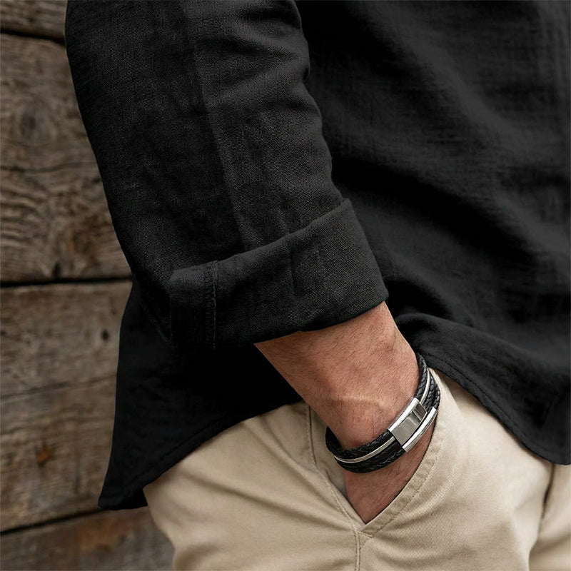 💎 Vyriški vienspalviai laisvalaikio marškiniai — Kvėpuojantis medvilninis audinys ✨-LT