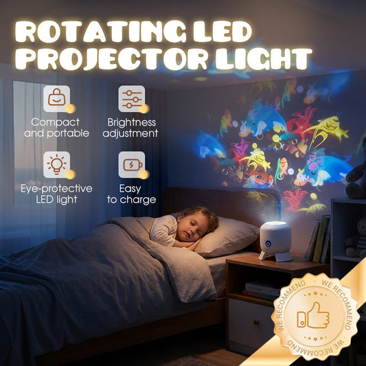 ✨Δυναμική περιστρεφόμενη λάμπα προβολέα LED-GR