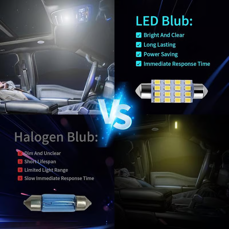 💡 Komplet za notranjo osvetlitev avtomobila z 42 ultra svetlimi LED diodami - nadgradnja za vaše vozilo po principu "priklopi in poženi"-SI