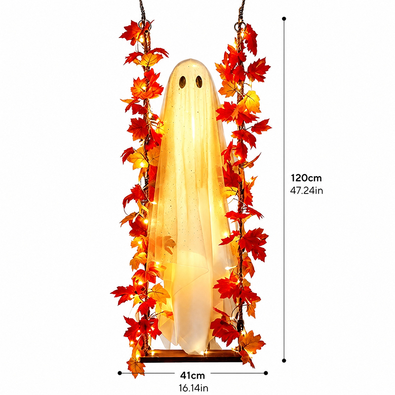 🎃👻 Helovino vaiduoklio LED dekoracija 🍁-LT