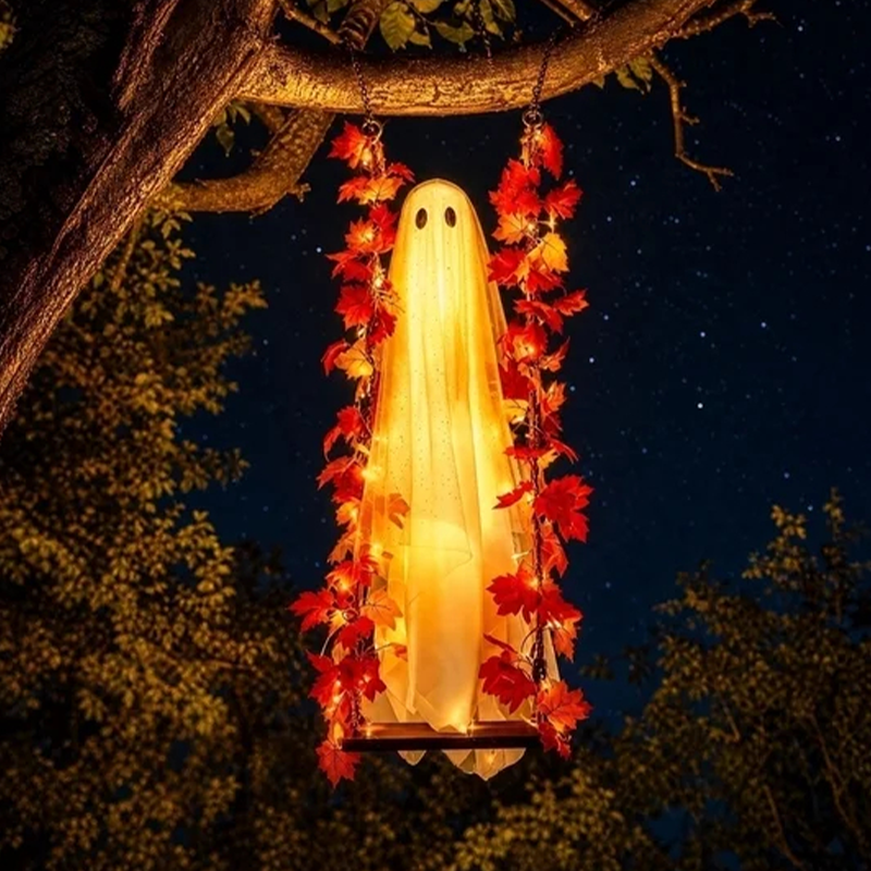 🎃👻 Helovino vaiduoklio LED dekoracija 🍁-LT