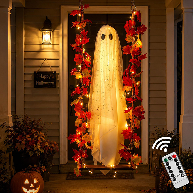 🎃👻 Helovino vaiduoklio LED dekoracija 🍁-LT